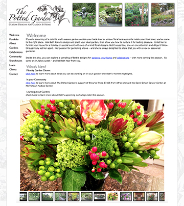 The Potted Garden Website