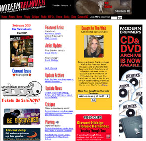modern drummer website