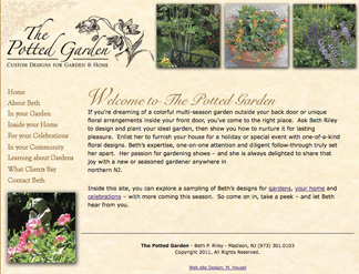 The Potted Garden Website